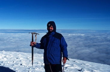 Cotopaxi, Gipfelfoto 5896m über dem Meeresspiegel